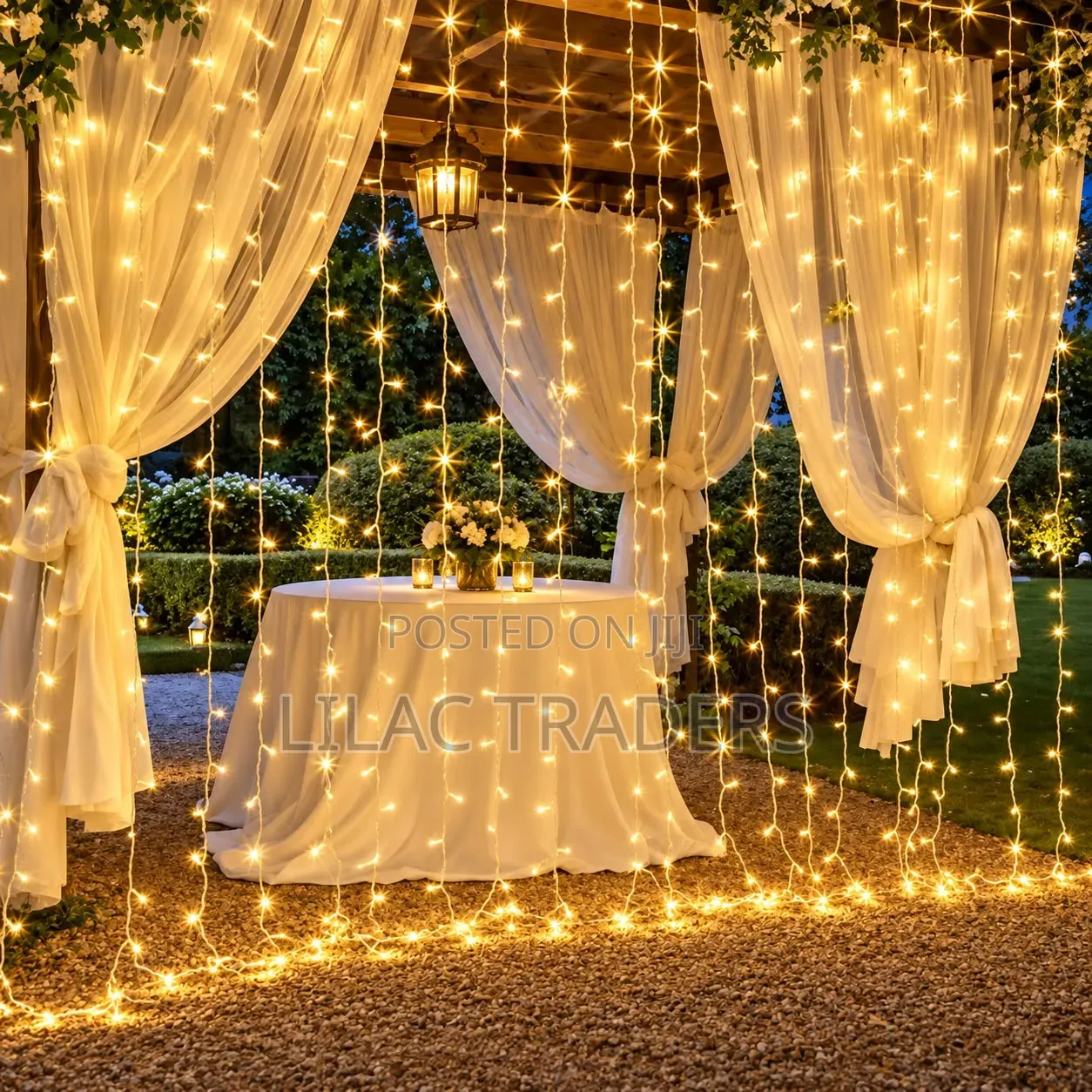 300 LED Window Curtain Lights With Connector Bli