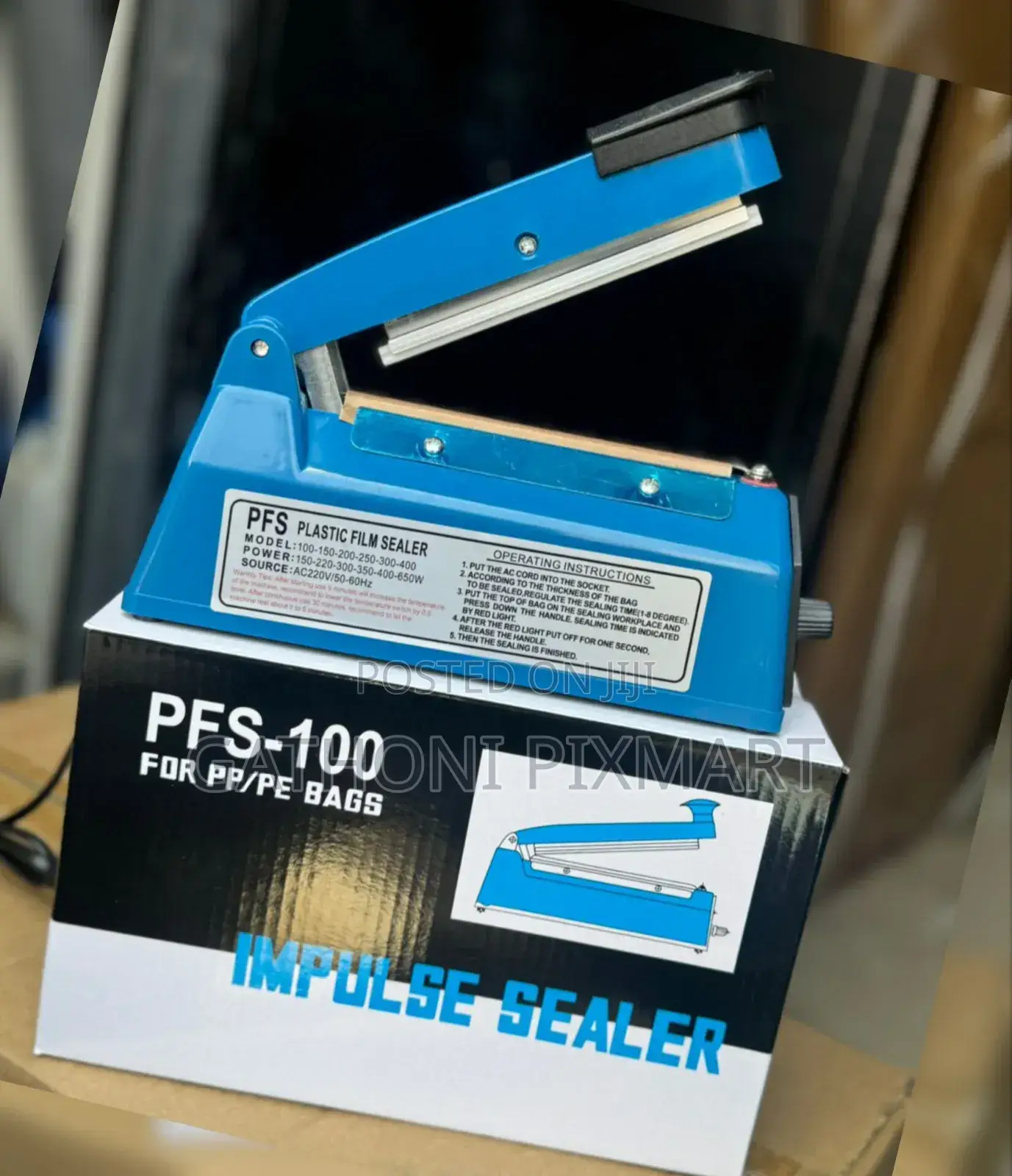 Compact Plastic Packaging Heat Sealer Machine 100mm