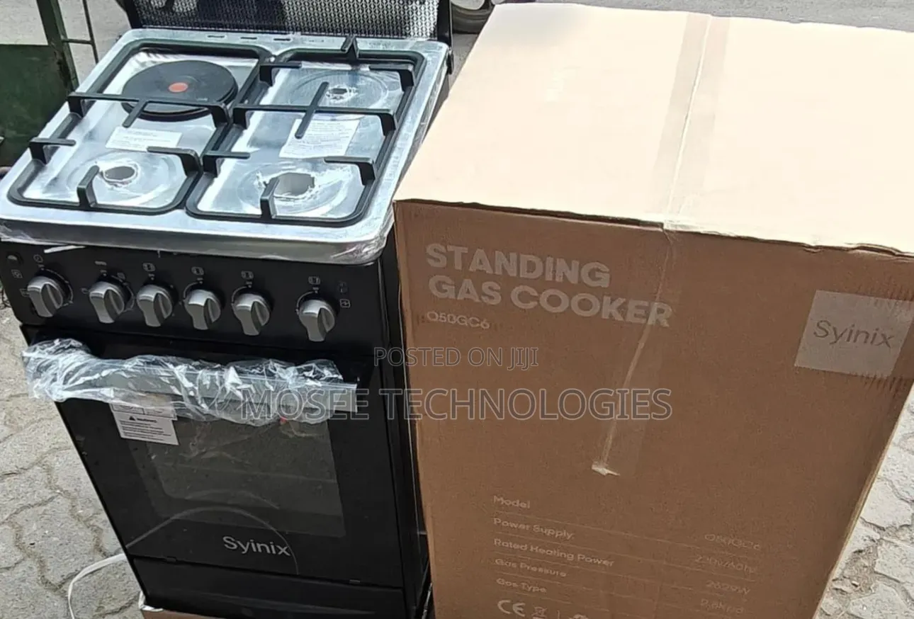 Syinix 50×50 Gas Cooker With Electric Oven & Rotisserie