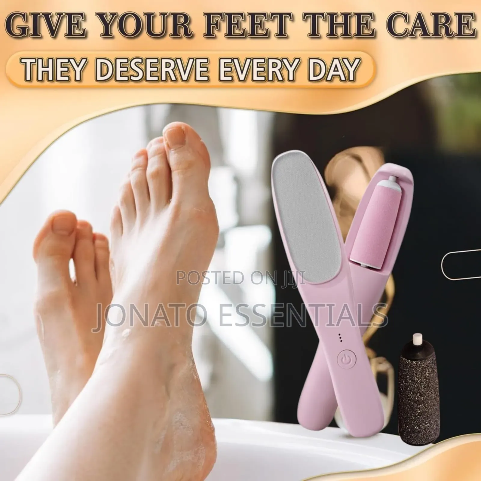 Rechargeable Electric Foot Grinder Callus Remover Hair Remover