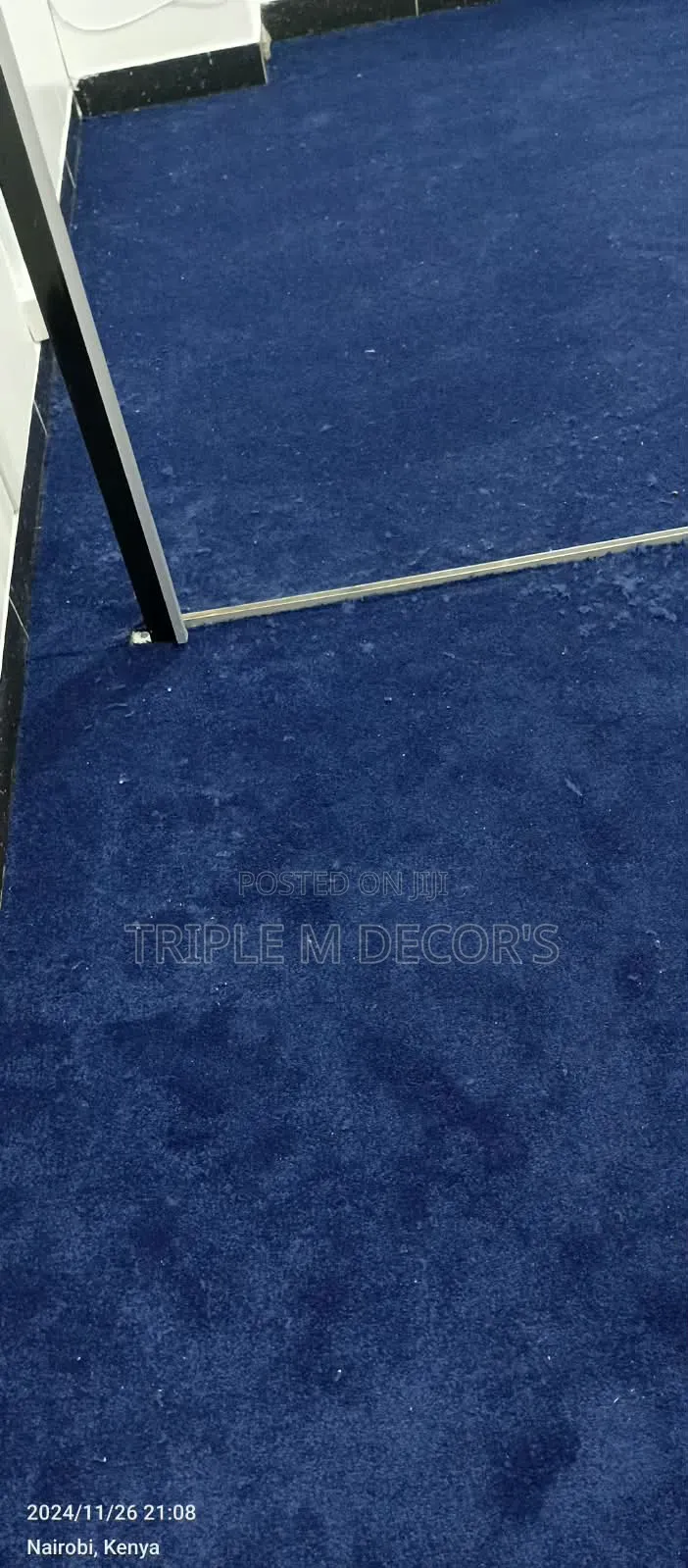 Luxury Feel 8mm Navy Blue USA Commercial Carpet