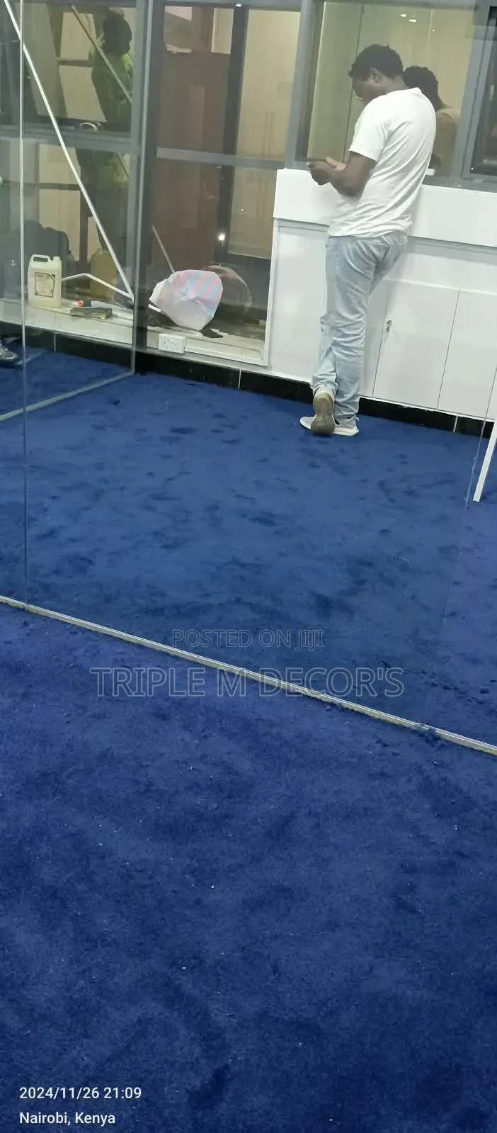 Luxury Feel 8mm Navy Blue USA Commercial Carpet
