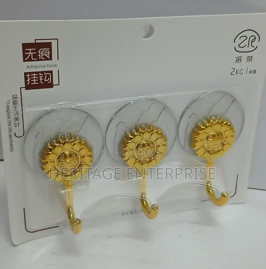 Kitchen Hooks 3 in 1 Self Adhesive