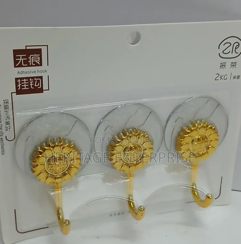 Kitchen Hooks 3 in 1 Self Adhesive