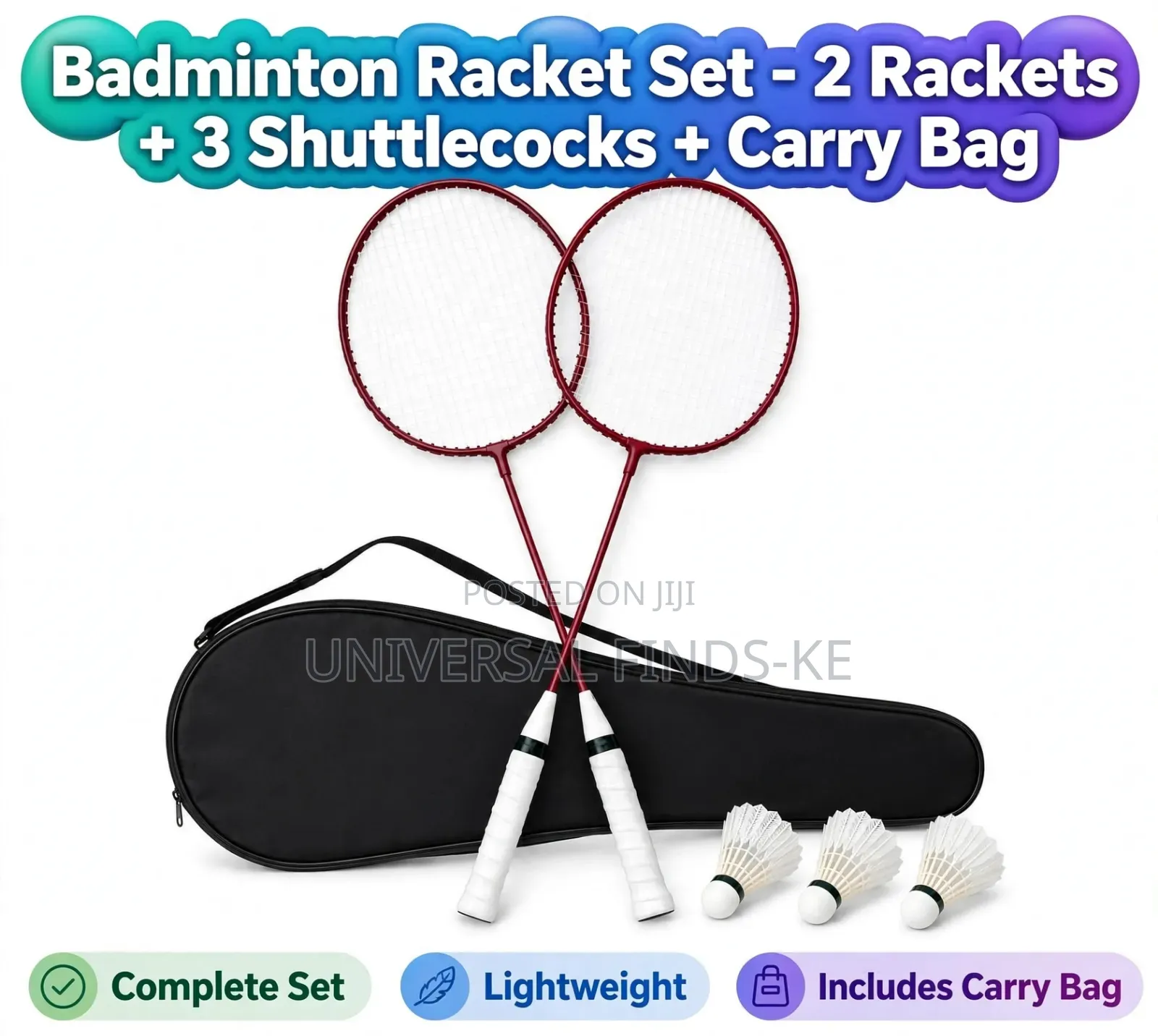Badminton Racket Set for Beginners Training and Indoor Outdoor Sports