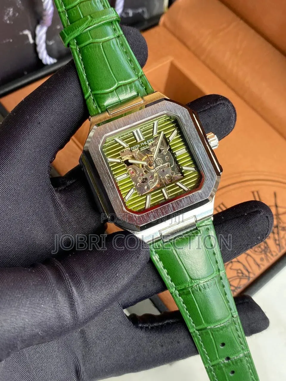 Automatic Patek Philippe Leather Strap Gents Watch