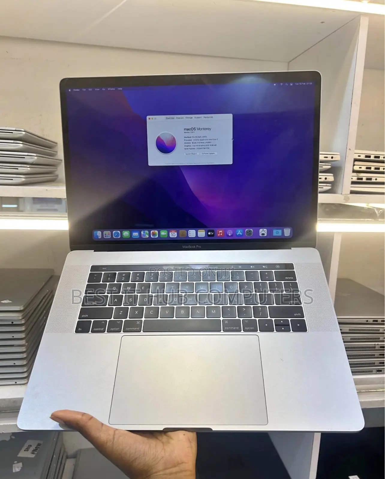 Laptop Apple MacBook Pro 2017 16GB Intel Core i7 SSD 256GB