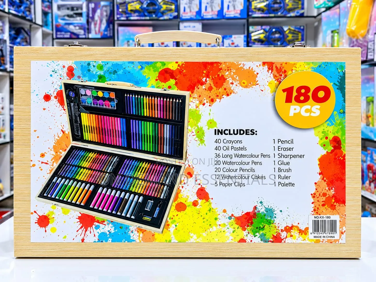 180PCS Wooden Complete Art & Drawing Set