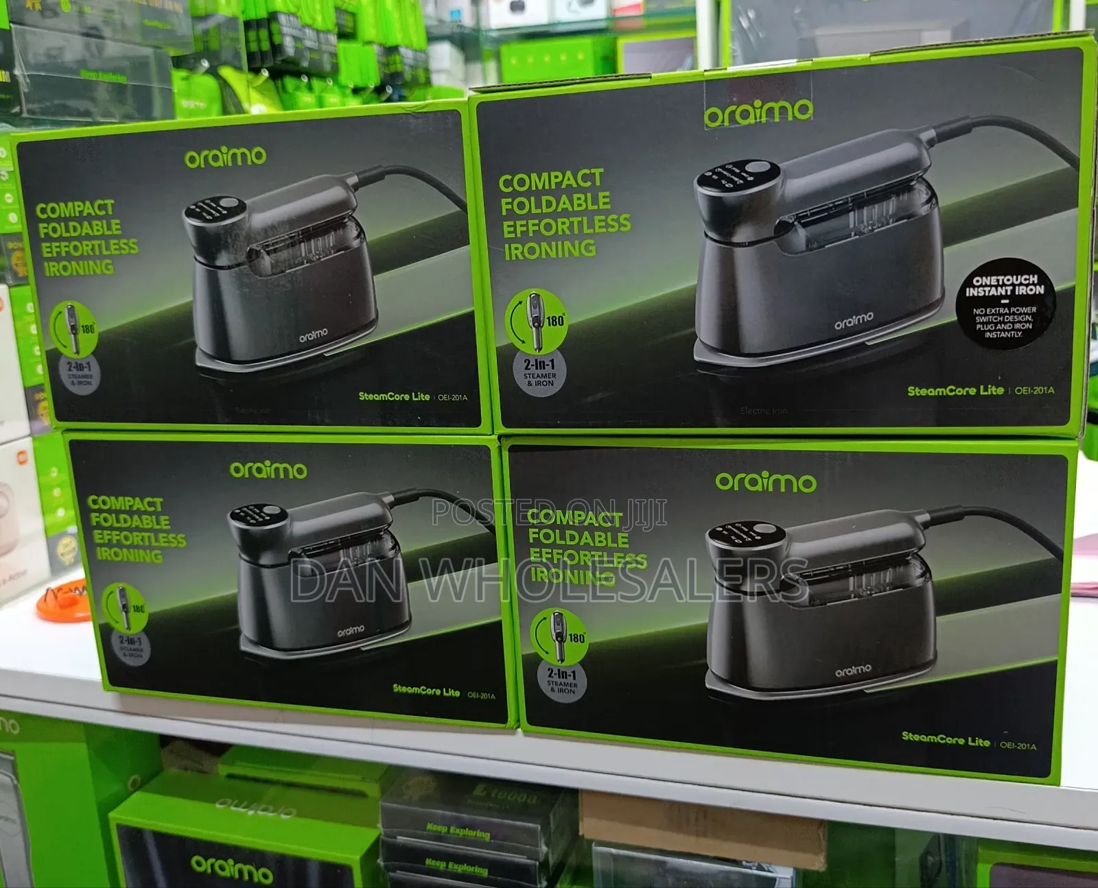 Oraimo SteamCore Lite Portable Steam Iron With 180° Rotating Handle