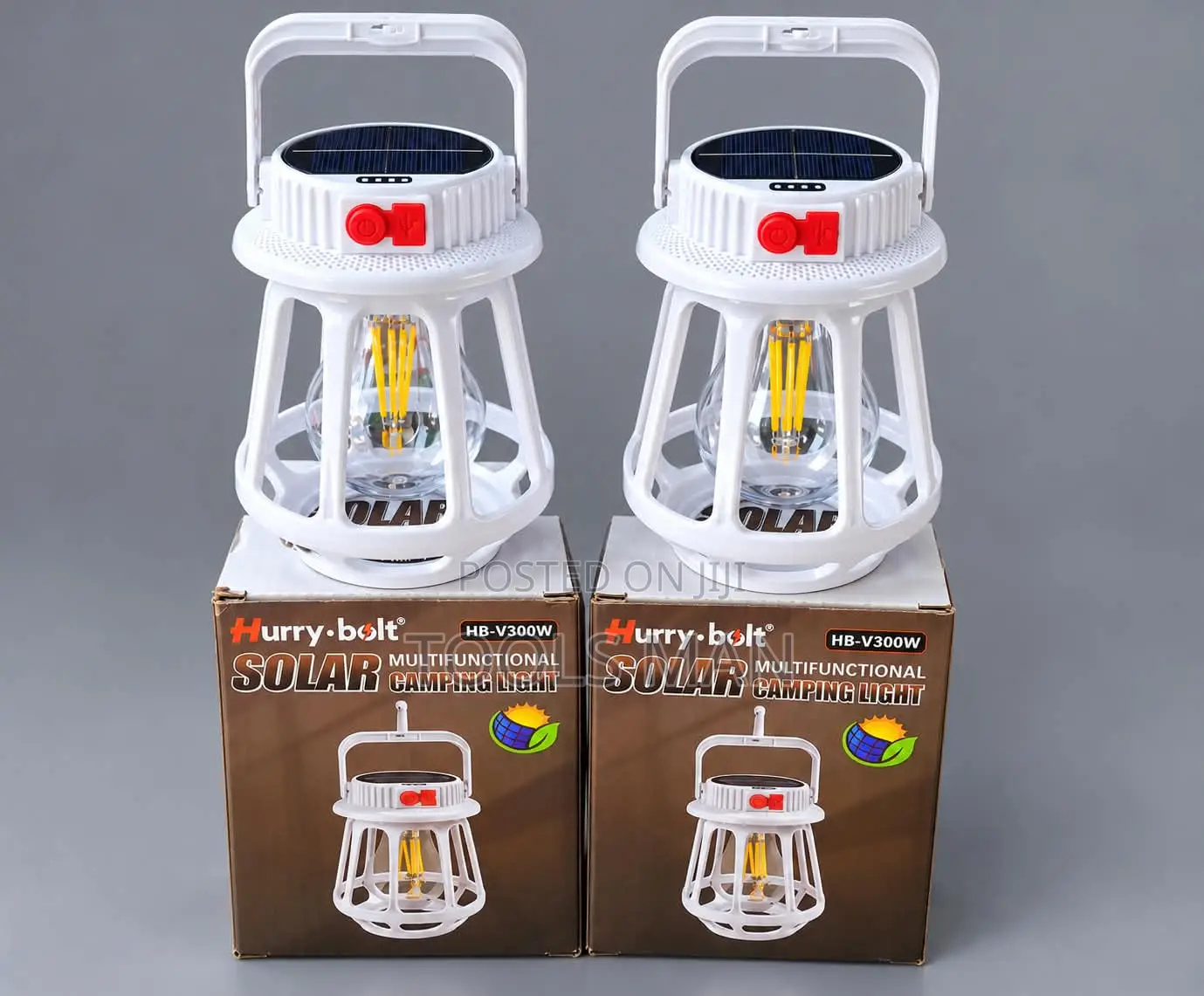 Solar Emergency Rechargeable Camping Lantern Lamp Hurry Bolt HB-V300W