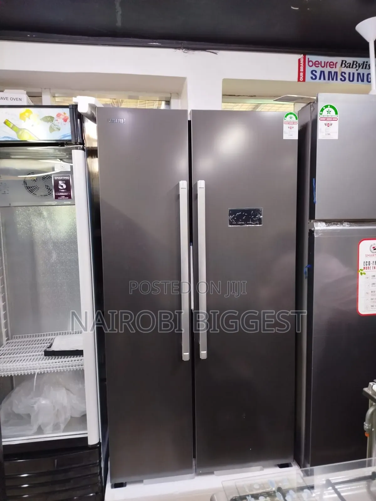 443 Litres Solstar Side by Side Nofrost Refrigerator With Handle