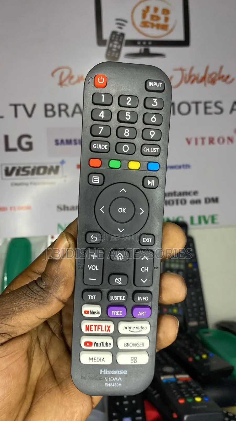 Hisense Original VIDAA TV Remote Control
