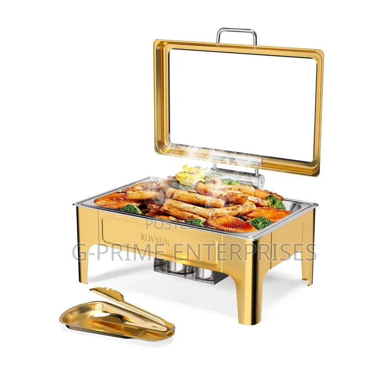Gold Chafing Dishes for Buffet Food Warmers