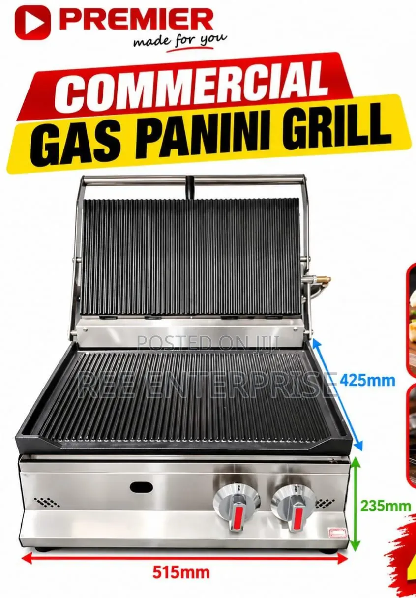 Commercial Gas Panini Grill