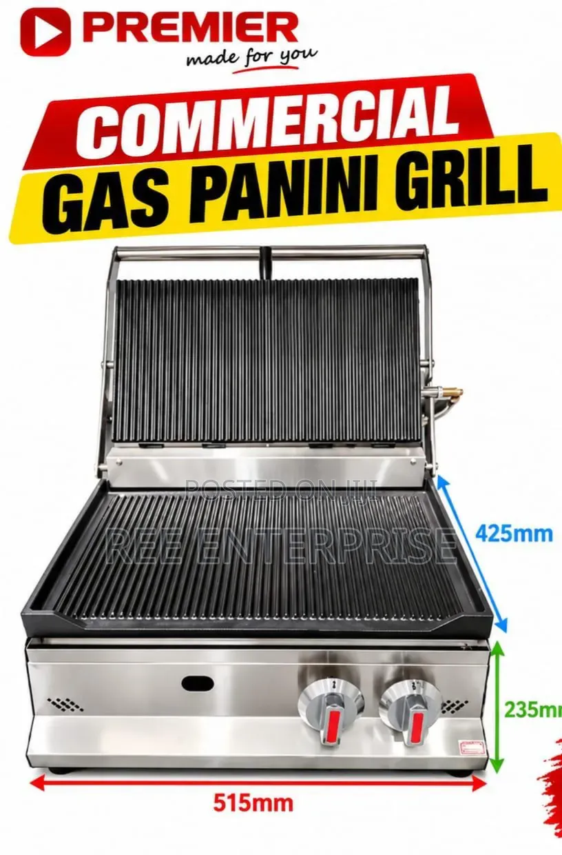 Commercial Gas Panini Grill
