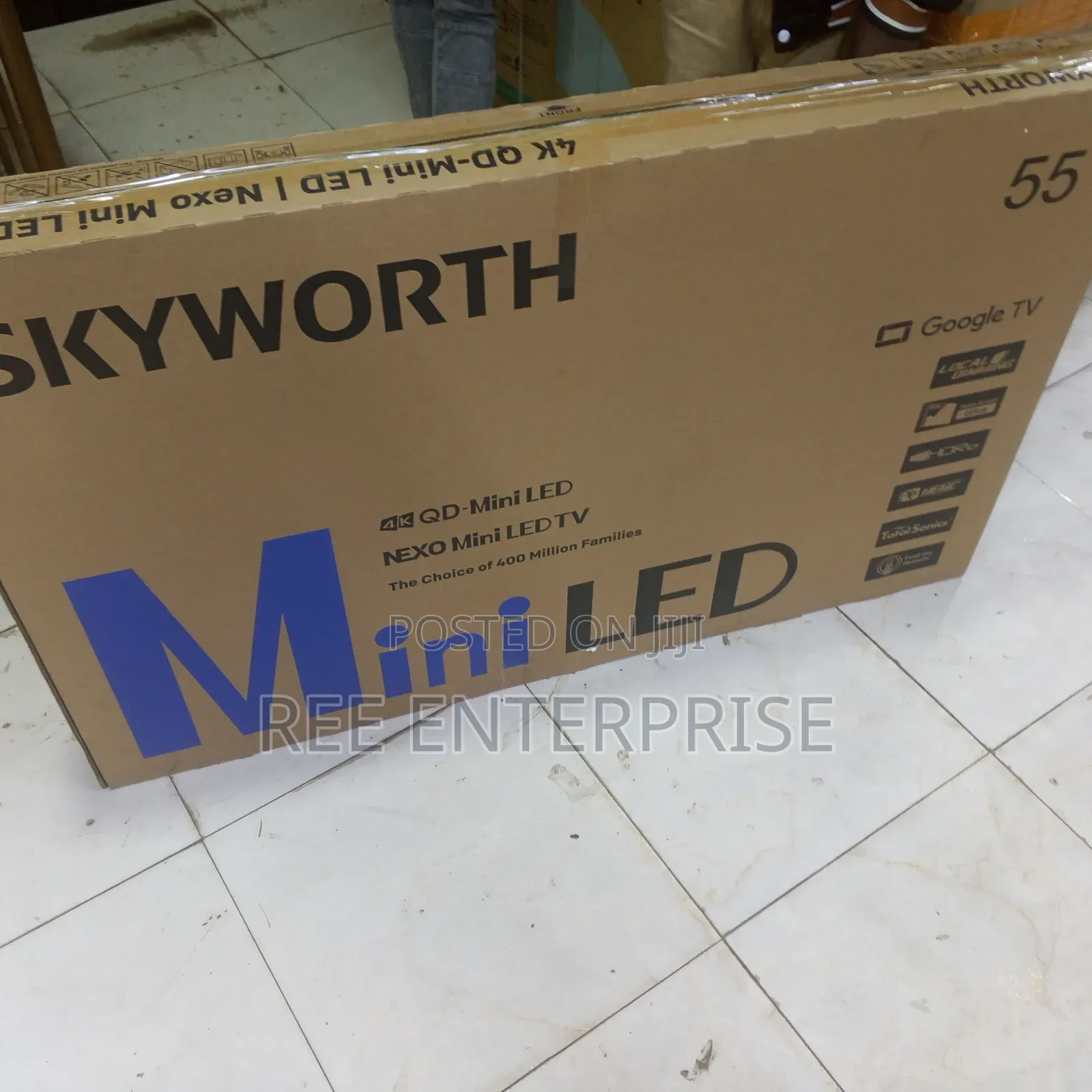 Skyworth 55 Inch 4k Mini -Led Google Smart TV