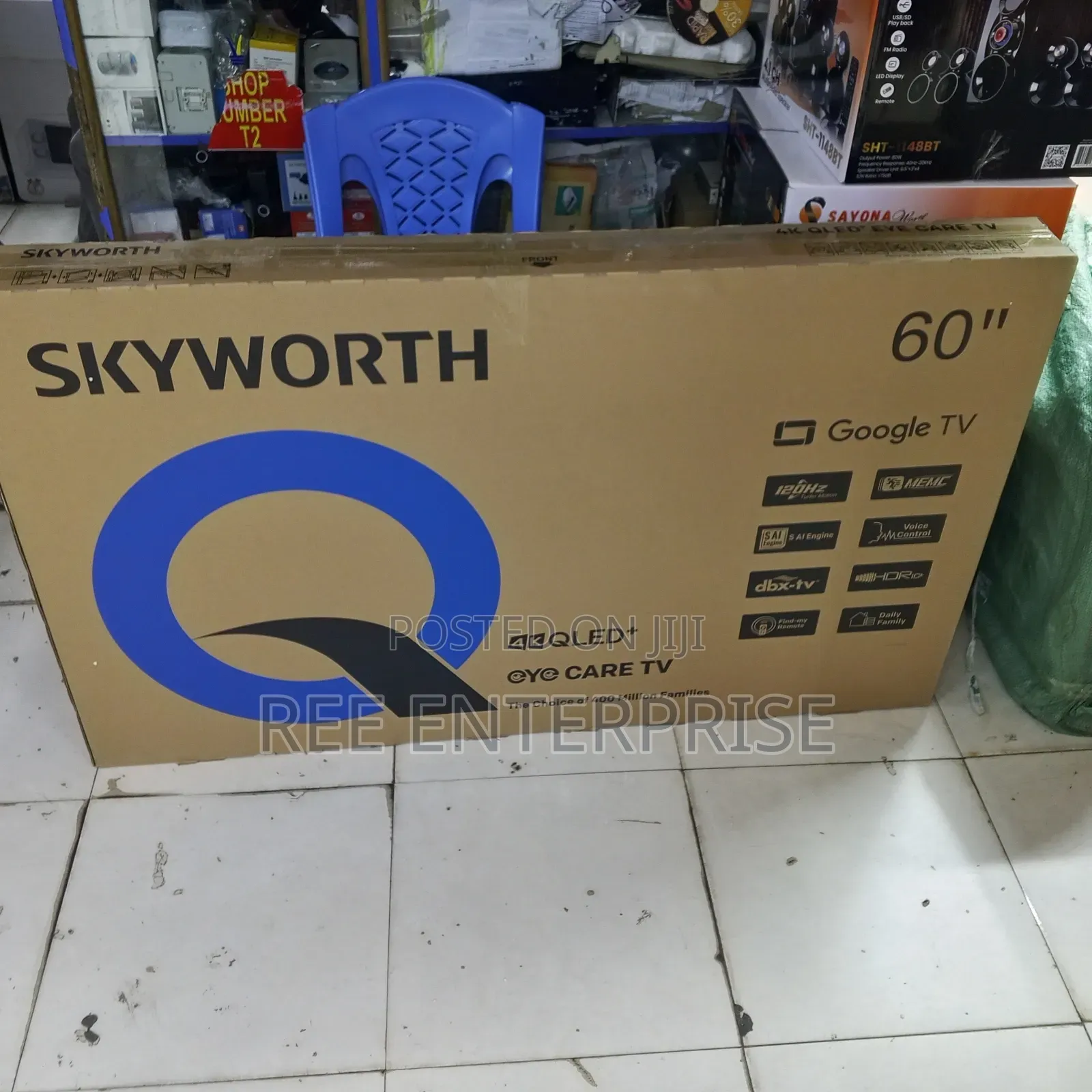 4k QLED Skyworth 60 Inches Google Smart TV **