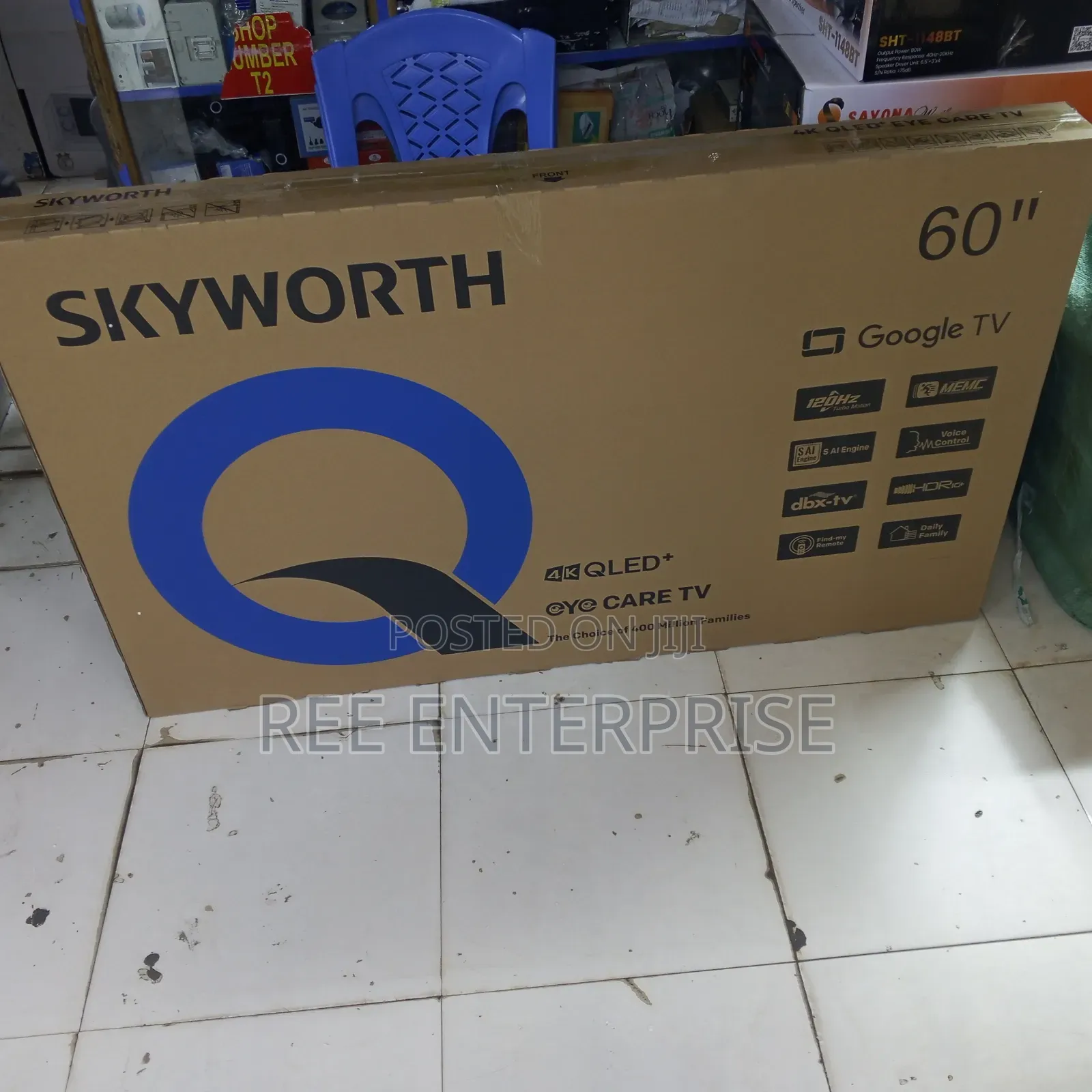 4k QLED Skyworth 60 Inches Google Smart TV **
