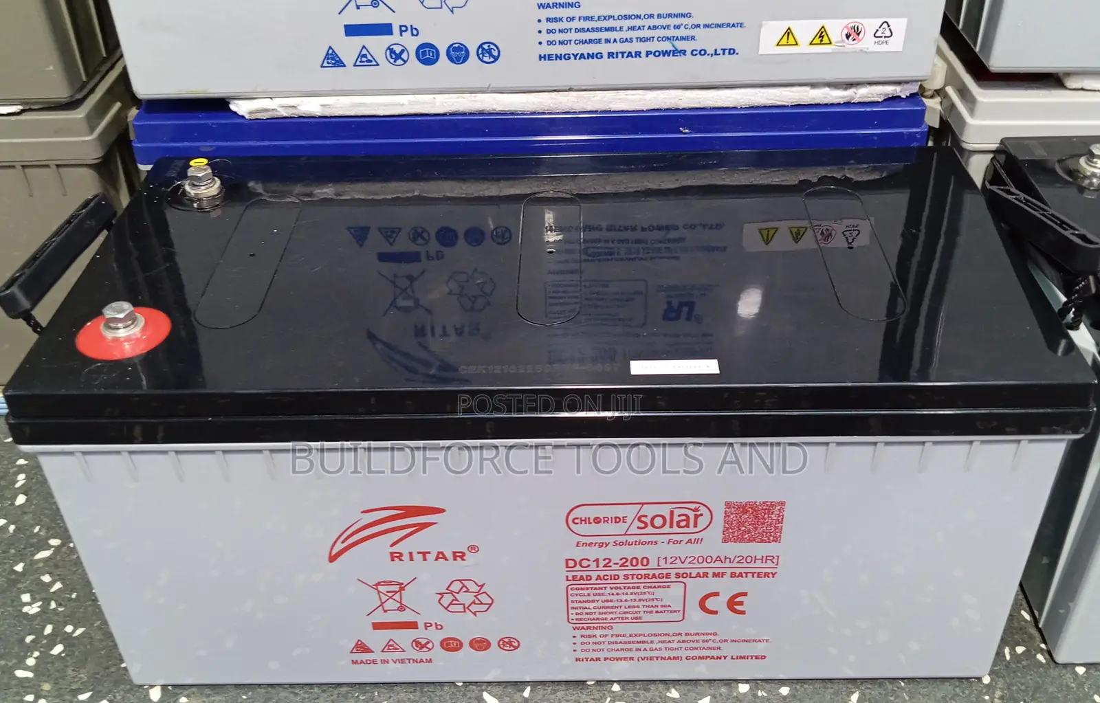 Ritar 12V 200Ah Deep Cycle AGM/GEL VRLA Battery