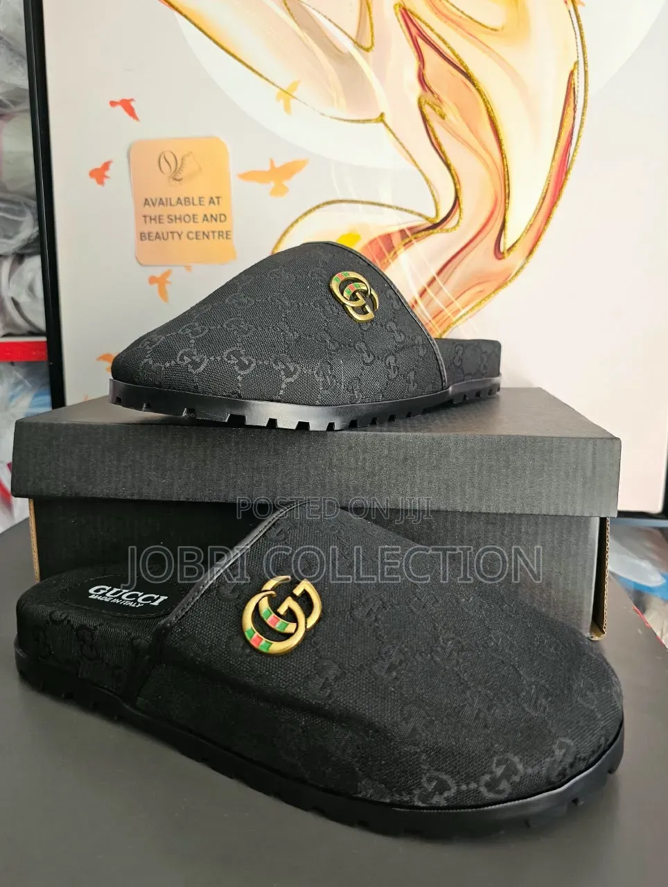 Black Gucci Clogs Sandals