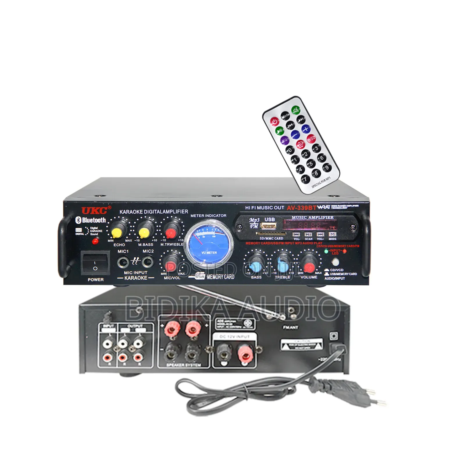UKC AV-339BT Amplifier With Bluetooth, FM, USB, Mic