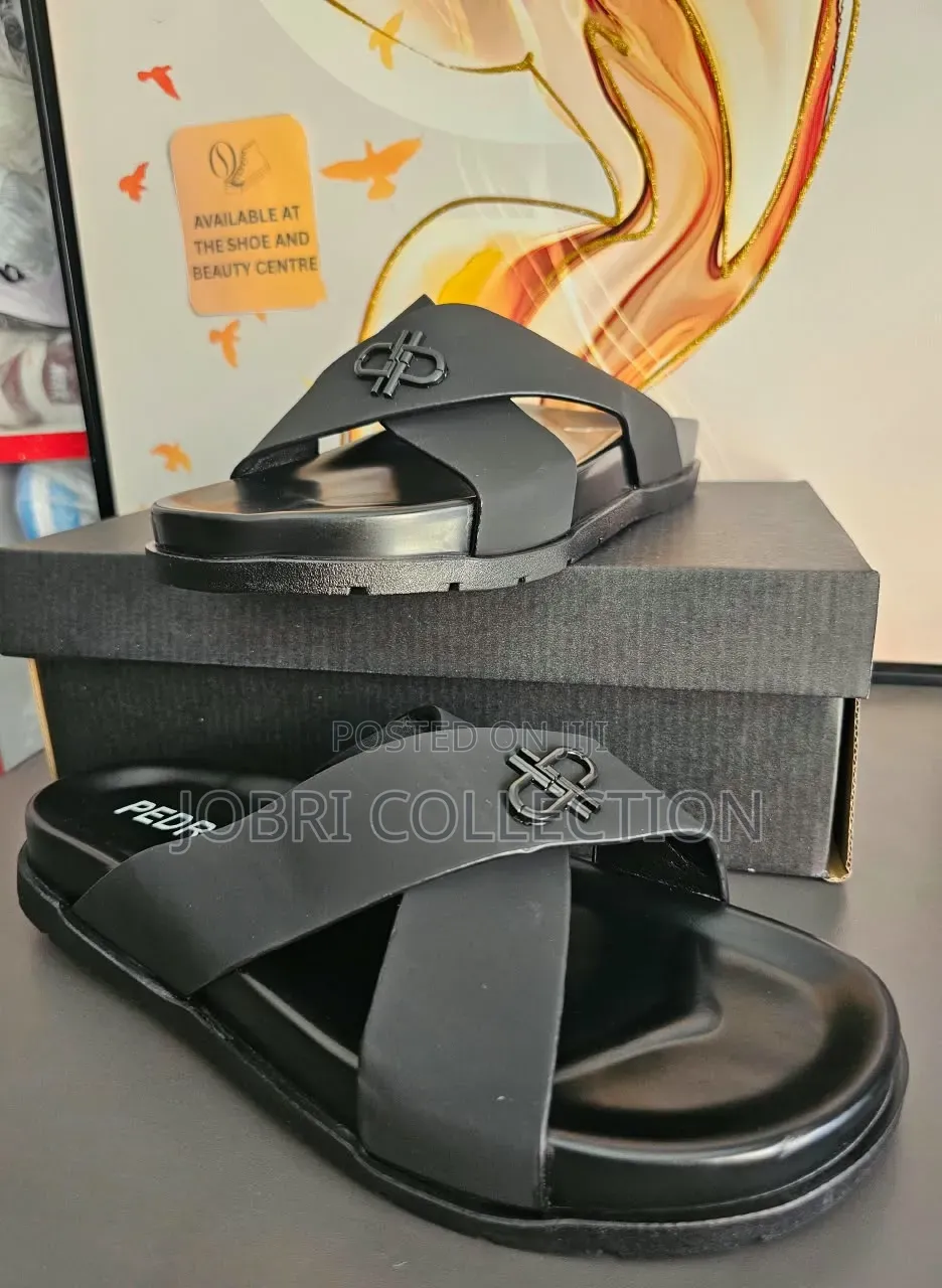 High Quality Black Pedro Sandals