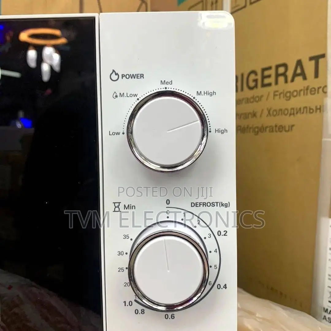 Hisense Microwave 20l White Color Mechanical Knob Control