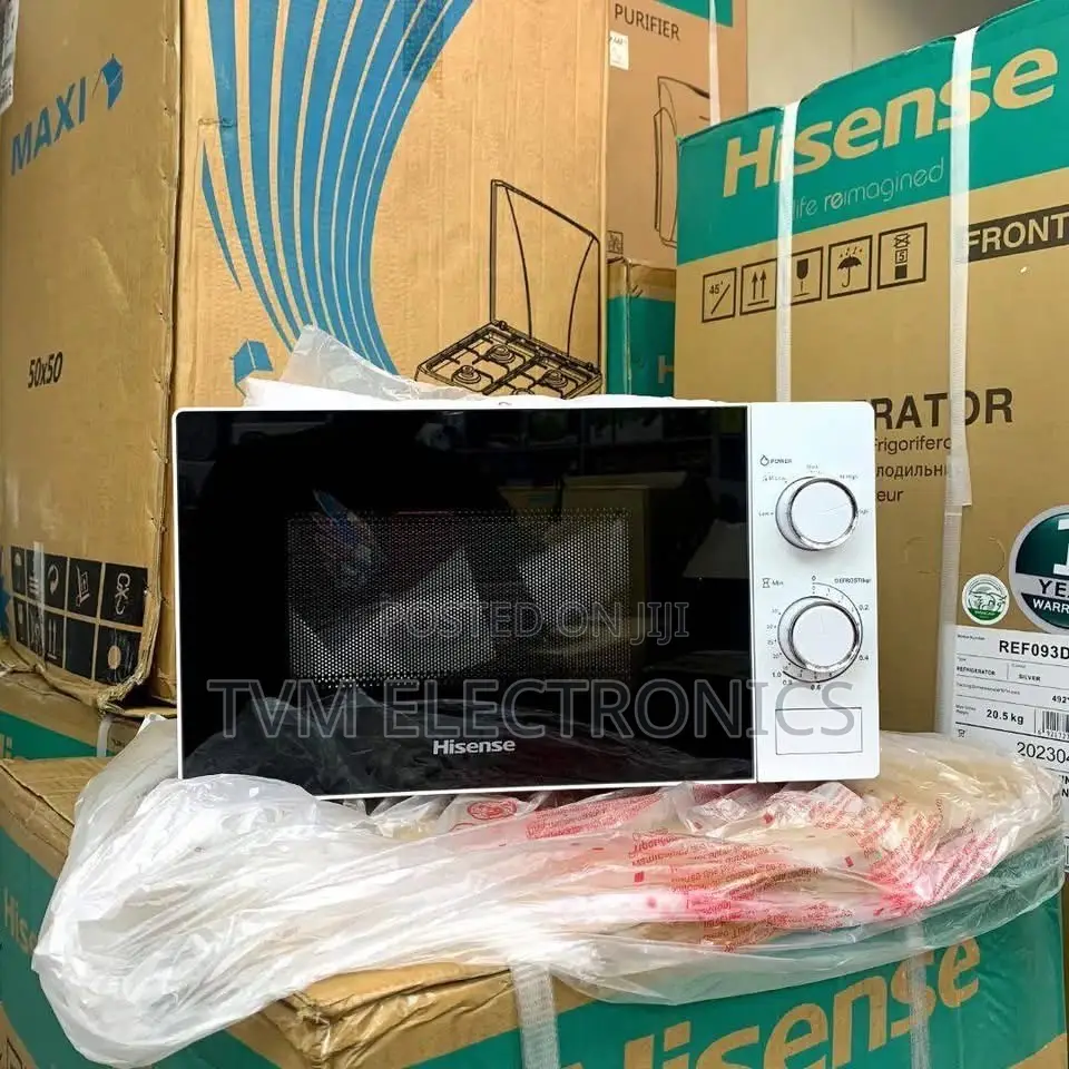 Hisense Microwave 20l White Color Mechanical Knob Control