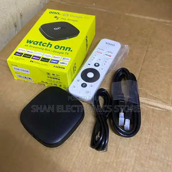 Easy Setup ONN TV Box 2GB RAM 8GB Storage for Television