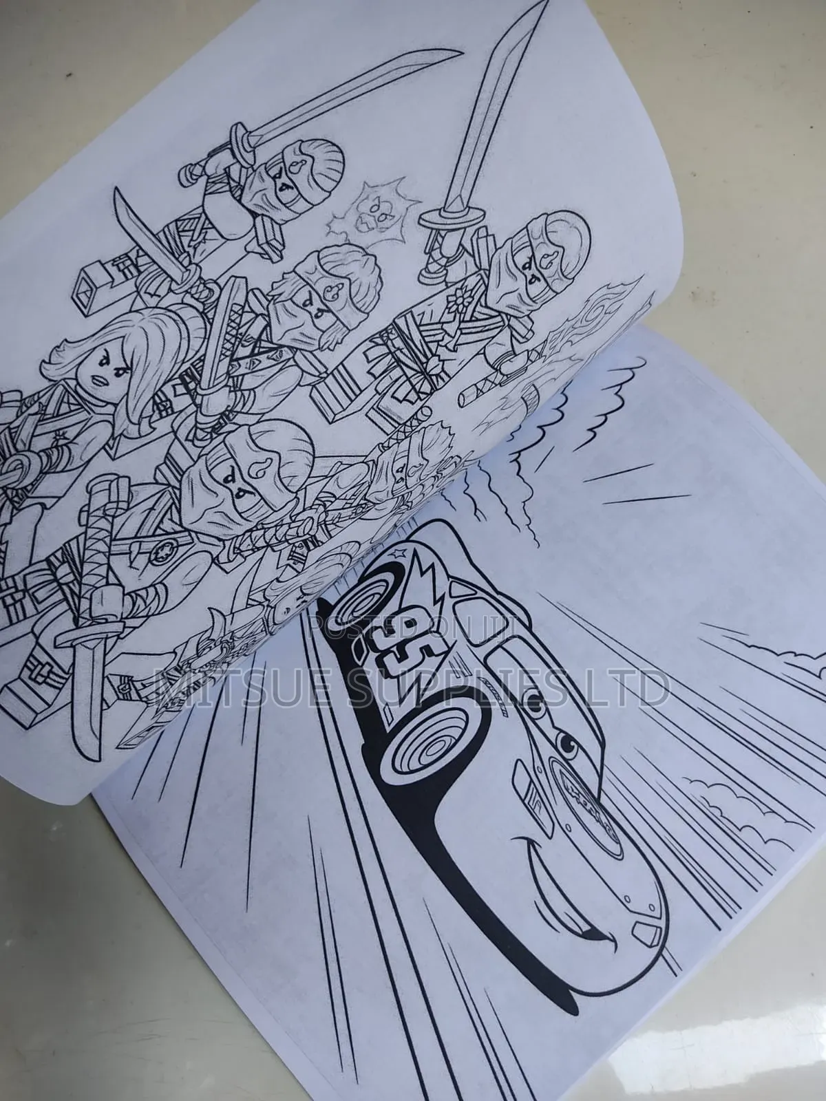 Teenage Boys Colouring Book With Cartoon 21x29cm
