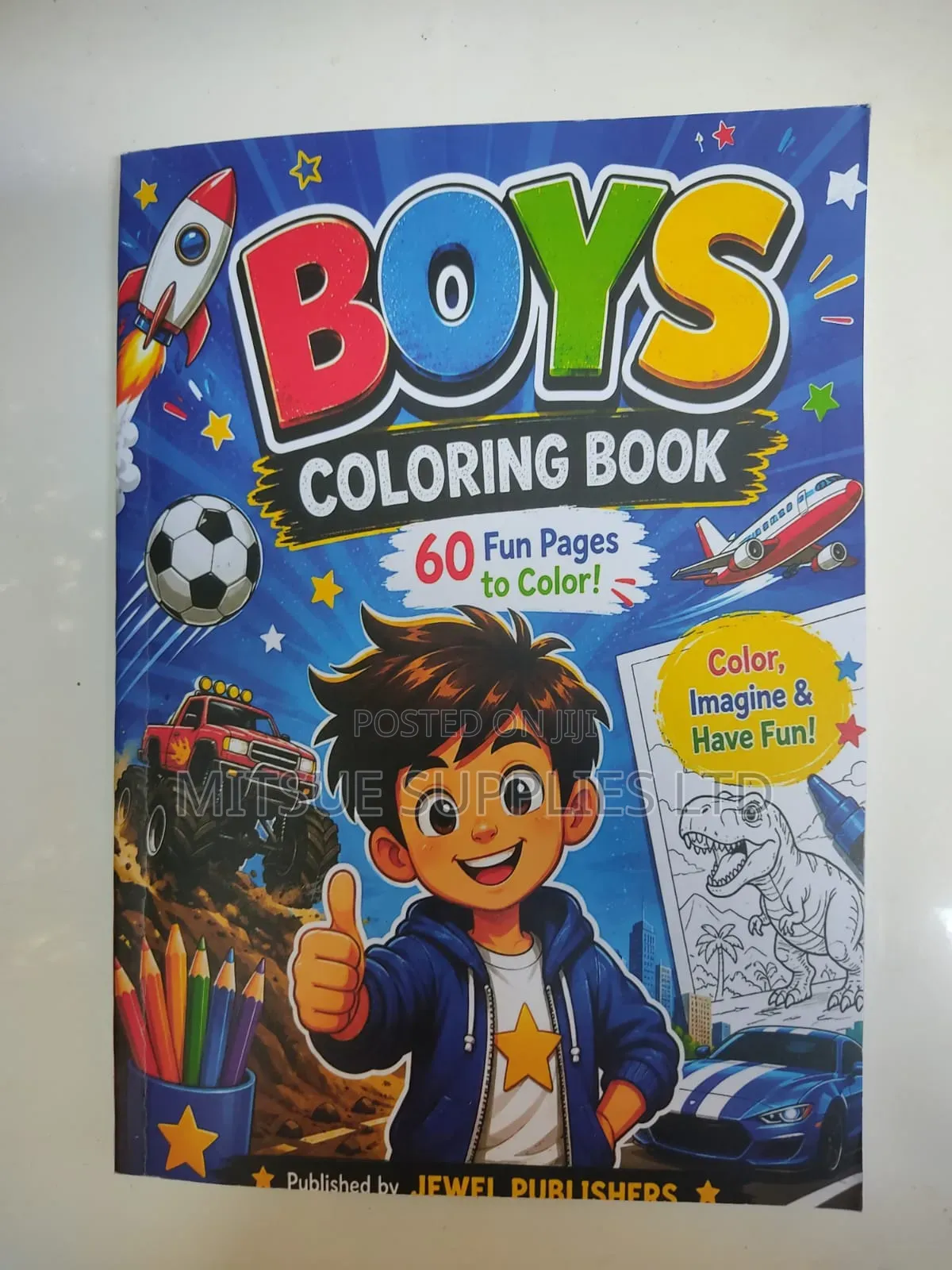 Toddler Boys Creative Colouring Book 21x29cm