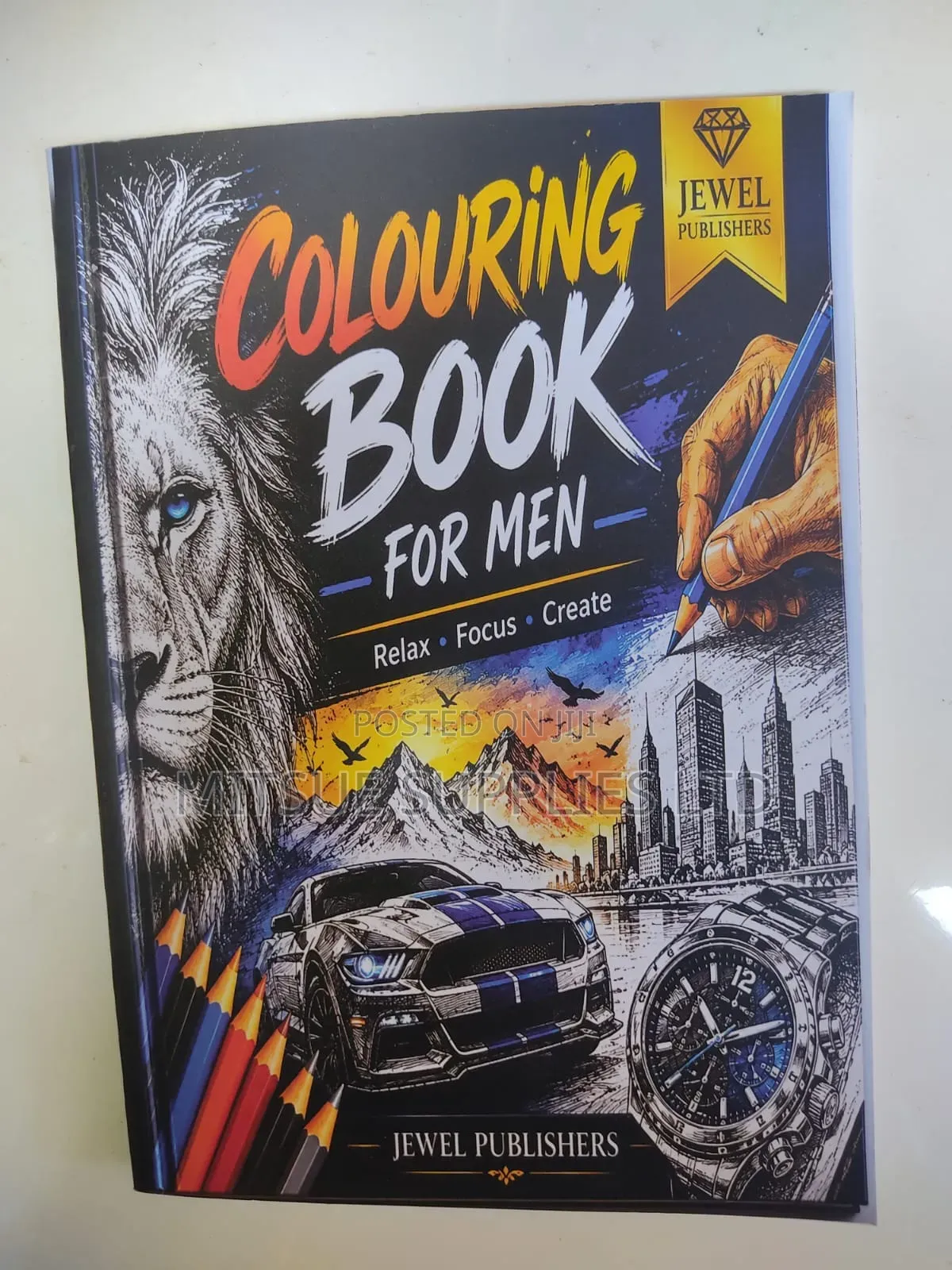 Adult/Men Colouring Book 21x29cm