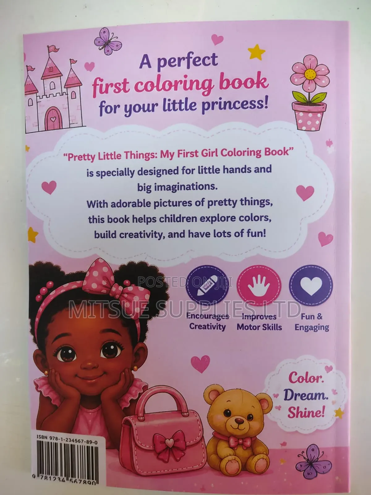 Toddler Girls Creative Fun Colouring Book 21x29cm