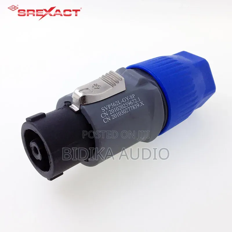 SREXACT SpeakON SVP562L-GY-8P Nylon PA Housing Female 8-Pin