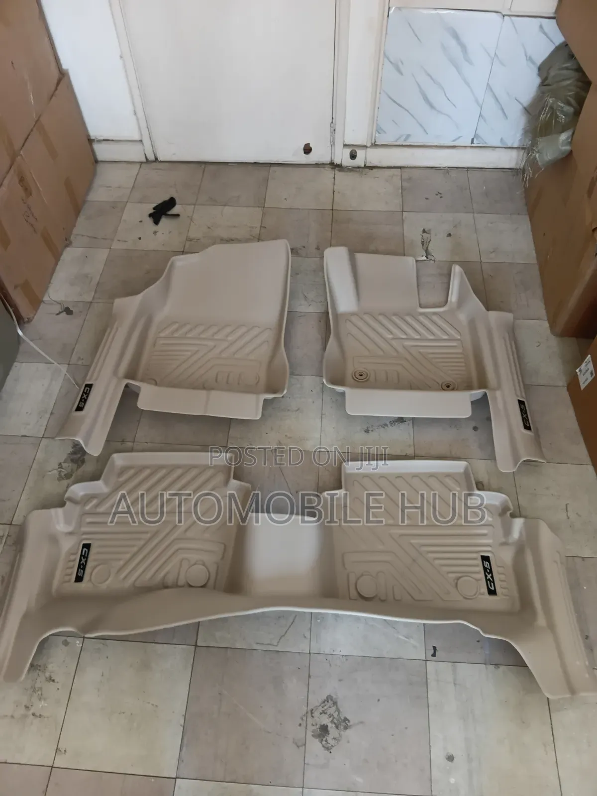 Mazda CX-5 5D Beige TPE Floor Mats - Luxury All-Weather Protection