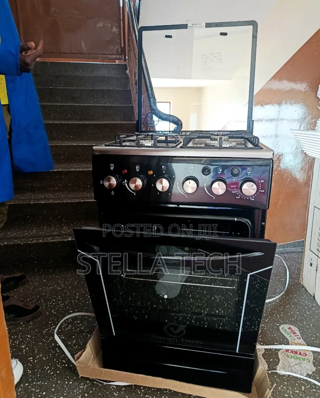 3+1 Sarahtech 50*55 Standing Cooker With Rotisserie