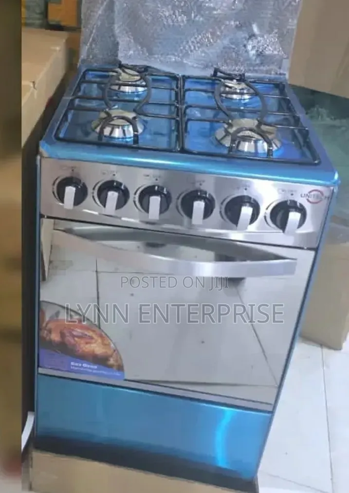 Silver 50*55 Unitech Full Gas Freestanding JET Autoignition Cooker