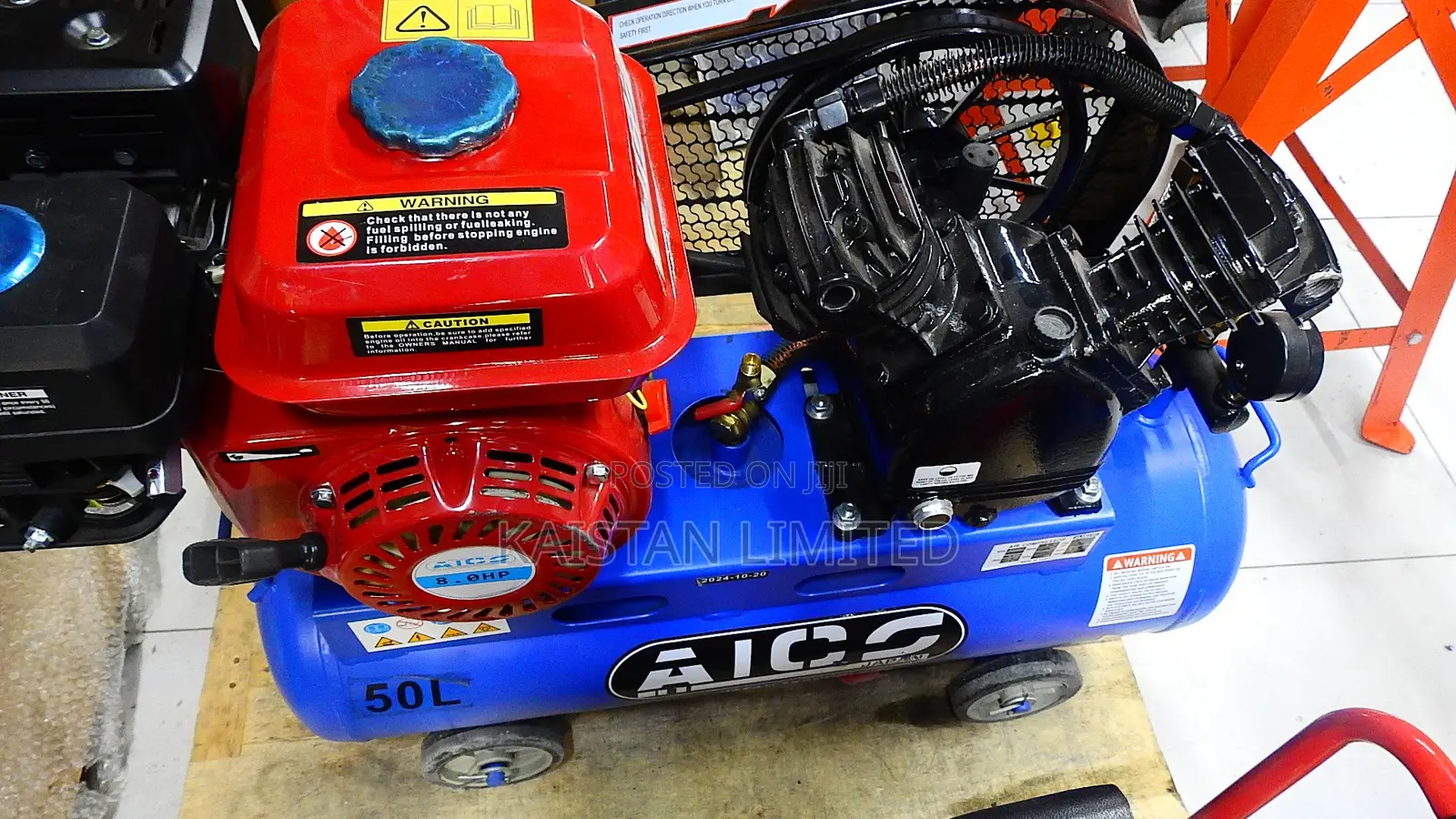 Petrol Belt Driven 50l Air Compressor Aico
