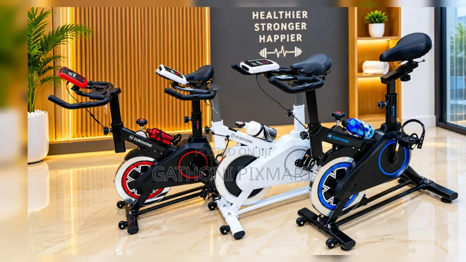 EUROMAX Indoor Exercise Bike EM-S500 With Pulse Sensors