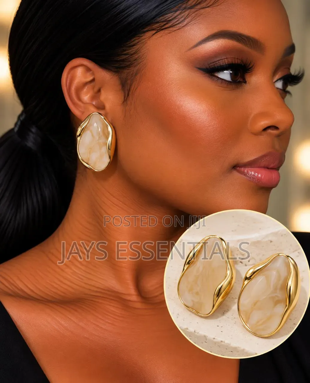 Chic, Gold Earrings