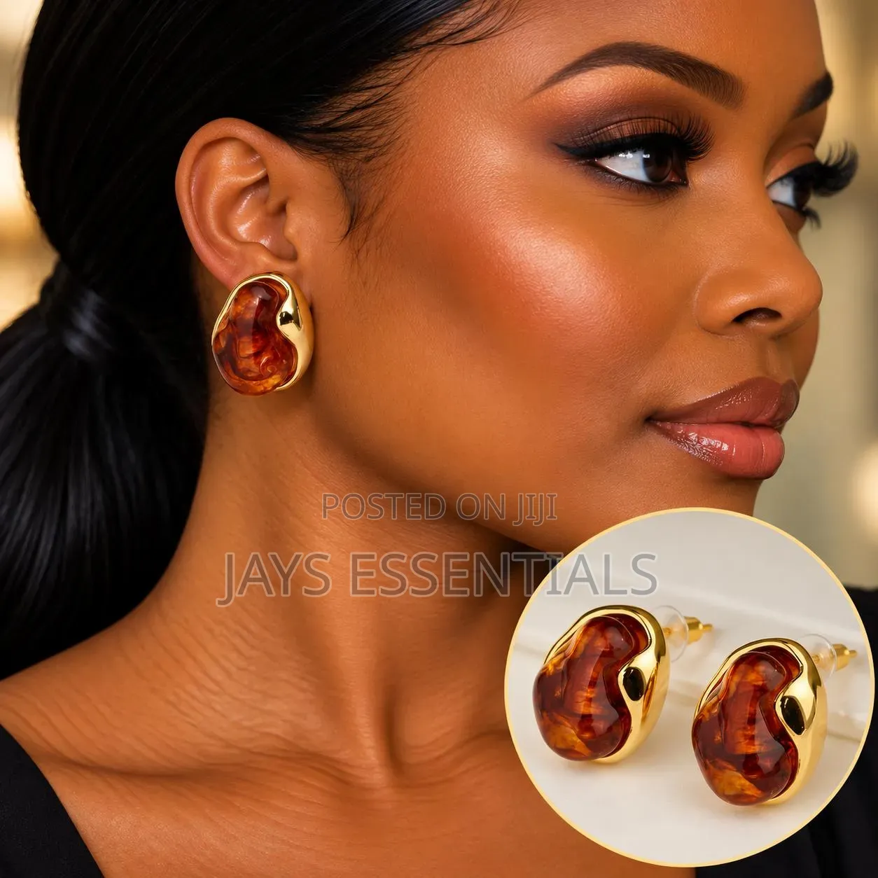 Chic, Gold Earrings