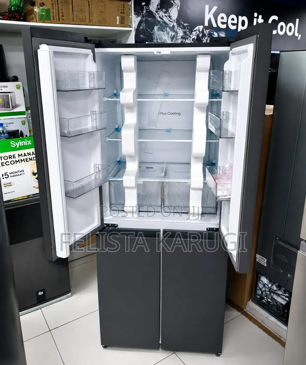 Synix Side by Side Refrigerator