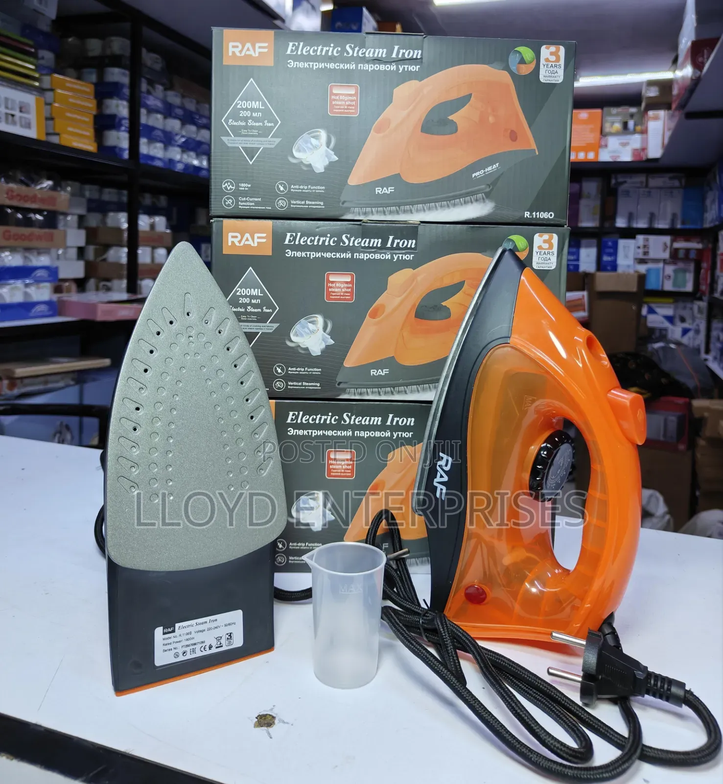 *Hot Deal*
*Raf Steam Iron Box
