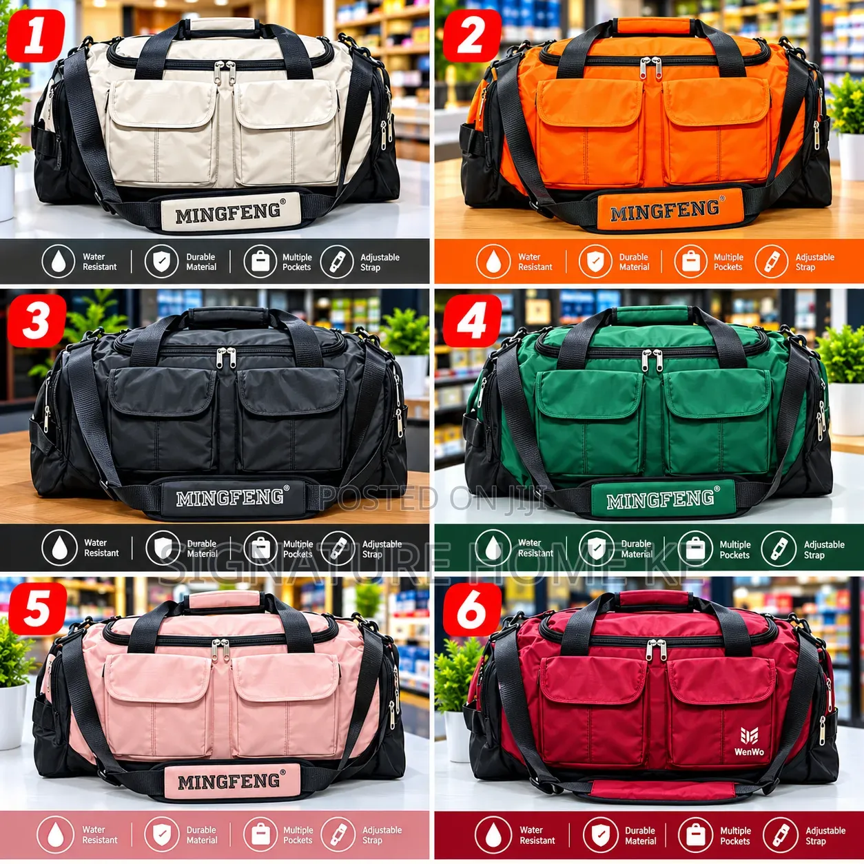 Quality Travel Gym Bag With Front Pockets