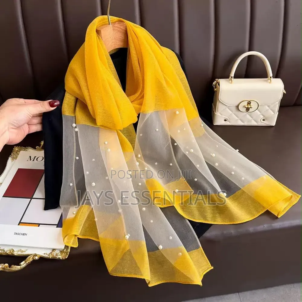 Pear and Butterfly Detailed Scarfs