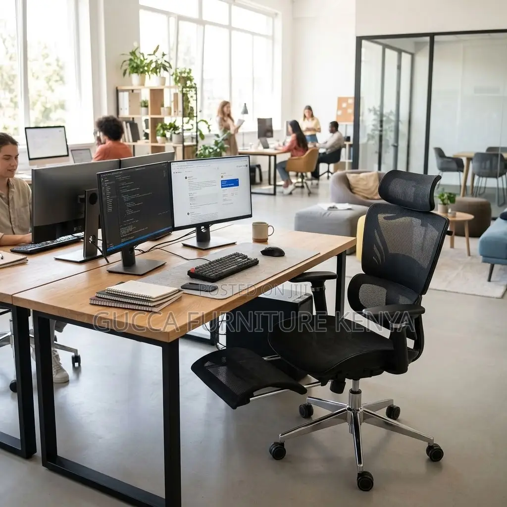 Office Full Mesh Footrest Chair