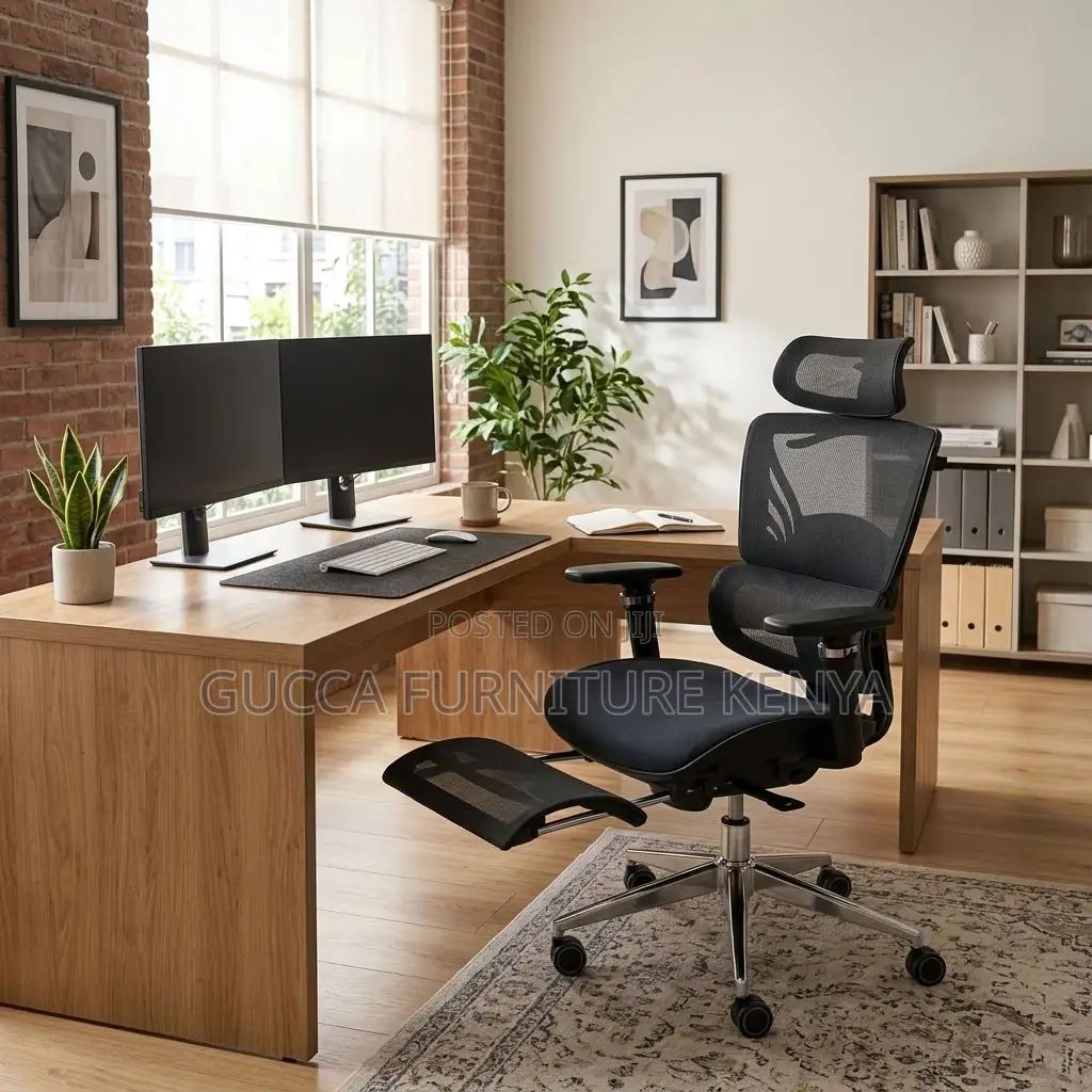 Office Full Mesh Footrest Chair
