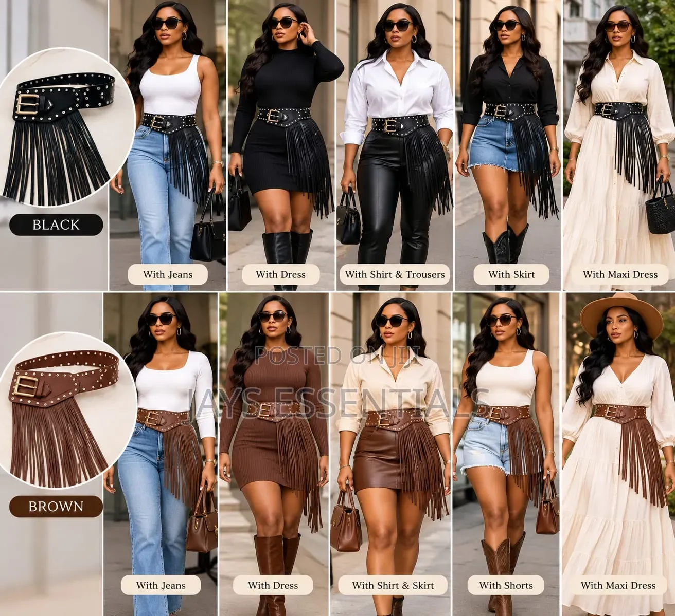Boho Long, Short and Side Fringe