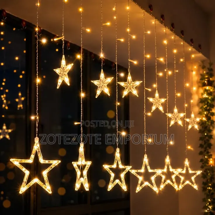 Star Curtain Christmas Light