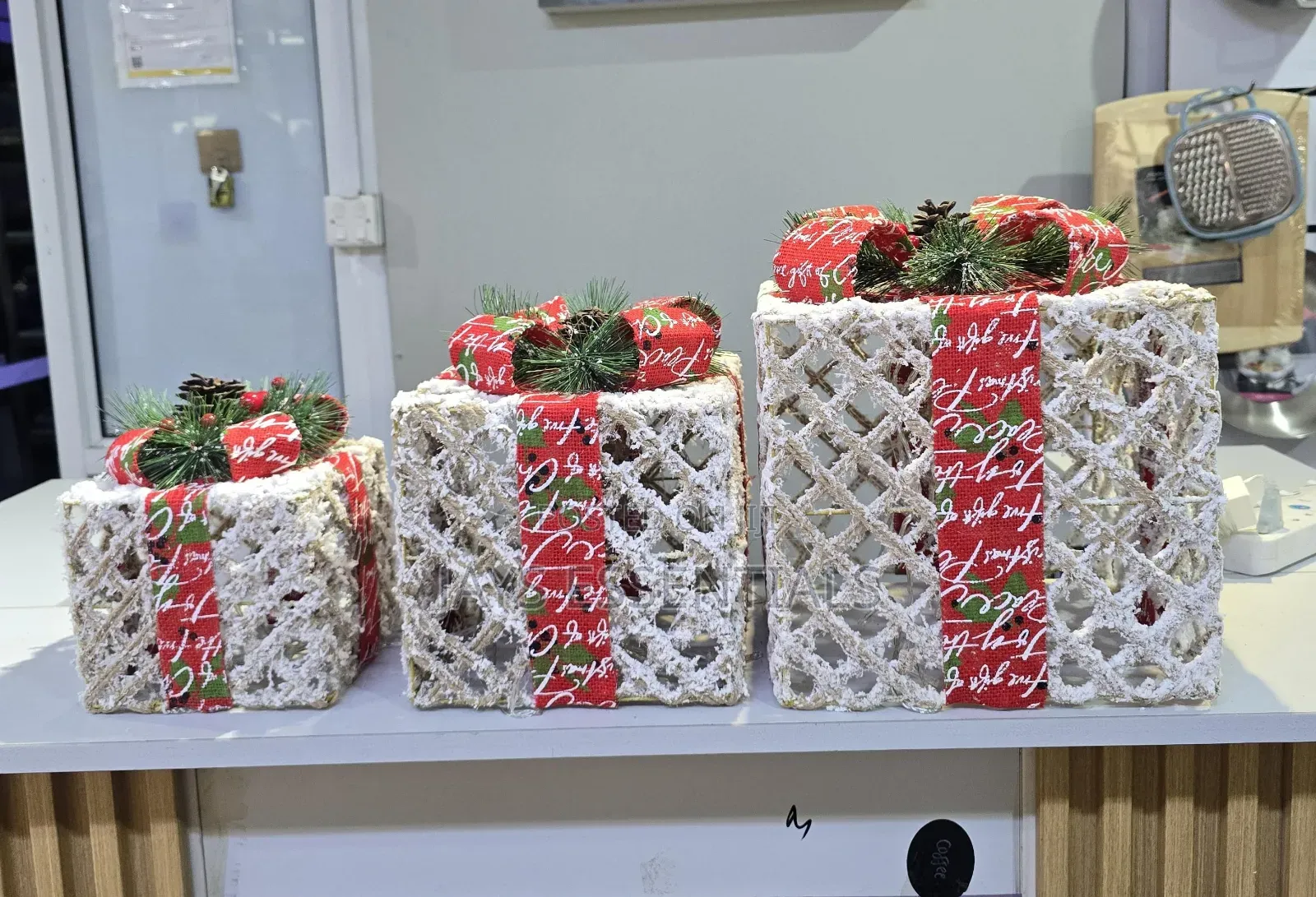 3pcs Lighting Christmas Gift Box